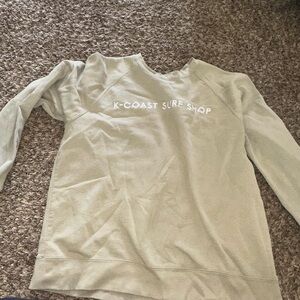 Vintage K-Coast Surf Shop Light Olive Green Sweatshirt